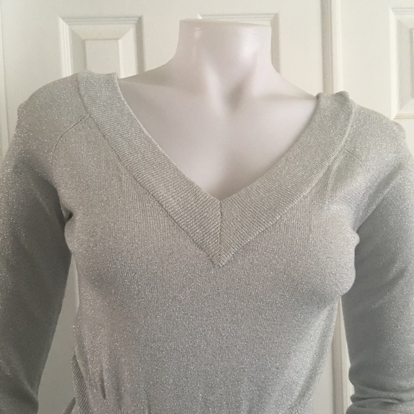 Lucidity Silver Sweater Top S - Picture 2 of 4